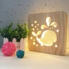 Wholesale Lovely Multifarious Shape Lamp Led Wooden Lamp Bedroom Table Lights
