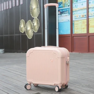 Wholesale multipurpose light weight 18 inch abs pc carry on luggage with laptop compartment