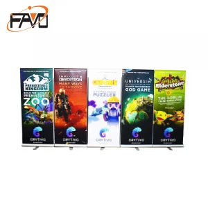 wholesale portable cheap Custom size pull up display flex floor roll up banner stand retractable