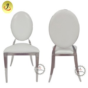 Wholesale price Modern fashion design Gold Round back rim Stainless Steel Dining hotel Chair