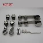 wholesale sliding door shower room frameless glass bathroom hardware fitting