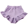 Wholesale Solid Shorts for Baby Girls Casual Ruffle Trousers Kids Summer Boutique Shorts Clothes  Girls Shorts
