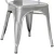 Import Wholesale Stacking Modern Industrial Metal Dining Chairs (Silver) from China