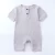 Import Wholesale Summer  Short sleeve Unisex Infant Clothing Ribbed Baby Romper Solid Color Newborn Baby Bodysuit from China