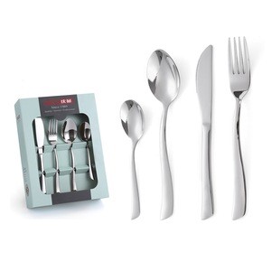 Wholesale Thick 24Pcs Silverware 304 Stainless Steel Cutlery Flatware set