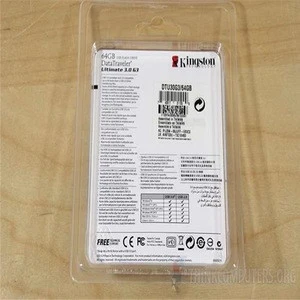 wholesale USB clamshell blister packaging with printed insert cards