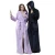 Import Winter Autumn polar fleece long sleeve nightgown with hood from China