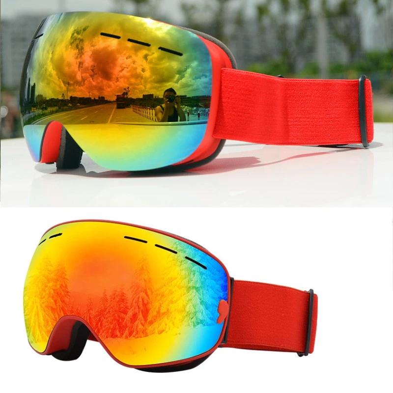 Winter Ski Snowboard Snowmobile Men And Women Anti Fog OTG Fit Over Glasses Snowboarding Jet Big Frame Skiing Sports Sunglasses
