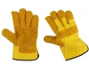 Winter Work Gloves Cow Split Leather Safety Glove Rubber Cuff Industrial Safety Rigger