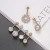 Import Wish New Fashion Stainless Steel Flower Pendant Belly Ring Set Zircon Inlay Navel Belly Button Piercing Body Piercing Jewelry from China