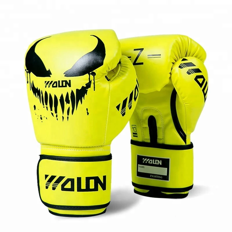 wolon wholesale professional leather training bag and sparring oem custom logo kick boxing gloves