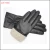 Import women leather gloves &amp; mittens with bow and Palm elastic from China