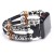 Import Women men alloy silver charms apple watch genuine leather wristband bracelet watch bands as gift from China