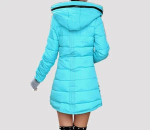 Women&#039;s cotton jacket 2015 winter medium-long down cotton female slim ladies jackets and coats