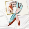 Womens Silk Scarf Spring and Autumn Net Red Same Style Narrow Long Scarf French Hair Tie Decorative Scarf Arm Bag Ribbon