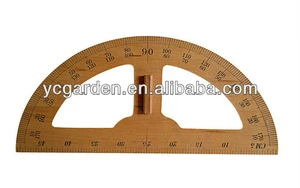 wood protractor for teaching