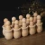 Import Wooden Peg Dolls Unfinished DIY Paint Stain Kid&#x27;s Party Favor Wedding Home Decor Wood Craft People Nesting dolls in cups from China