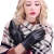 Import WS2023 Ladies leather glove fashion winter warm lining driving biker Mou sheepskin leather gloves for women from China