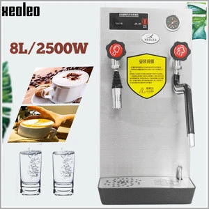 XEOLEO Hot water steam machine Coffee steam engine Milk foam maker Double function 8L 2500W Stainless steel Water machine