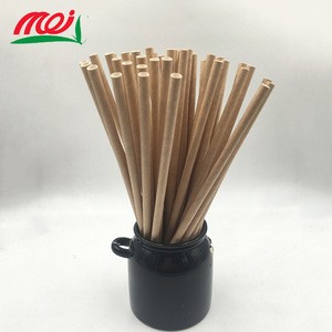 Xiamen Brown ecofriendly natural kraft food paper straw for bar