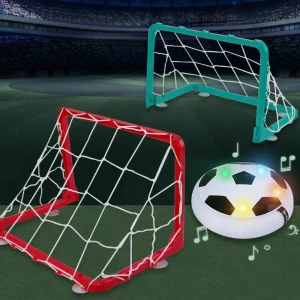 Xiaoboxing papular game indoor sport plastic and foam football goal frame football toys hover soccer ball with nets
