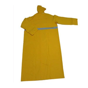 Yellow Reflective Safety PVC Raincoat Reflective Rain Gear