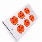 YS06# OEM DIY HIFI Pure copper plating 24k gold 146 type 15 amp IEC inlet electrical plug socket