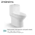 Import Zhongya China toilet supplier bathroom accessories toilet bowl ceramic south america toilet from China