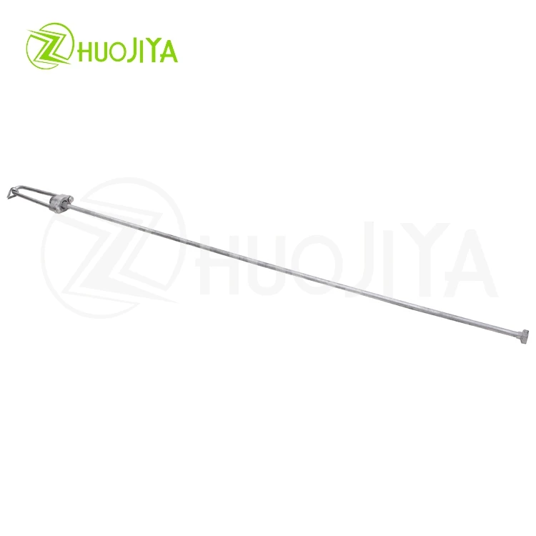Zhuojiya Top Selling Products Power Fitting Accessories Hot Dip Galvanized Adjustable Turnbuckle Stay Rod