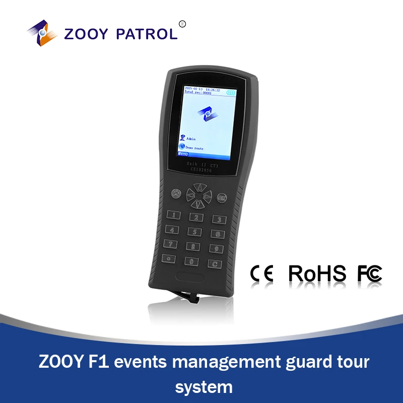 ZOOY F1 Guard Tour System with Fingerprint Verification
