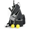 Pickleball Sling Bag - Large Capacity Crossbody Backpack with Reversible Strap, Padded Back & Water-Repellent Fabric fo