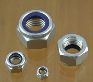 ms, ss nylon lock nuts, zinc, din 985/ din 982