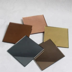 China Manufacturer Tinted Mirror Bronze Grey Green Blue Black Mirror glass prices