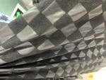 Textile Fabric for voile, spun polyester, tr and pu leather