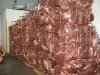 copper cathodes and copper scrap ready for export