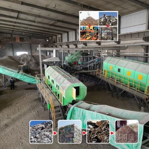 Construction Waste Recycling Production Line Separator Building Waste Sorting Treatment Machinery