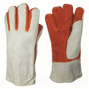 Split Cowhide Leather Safety Gloves
