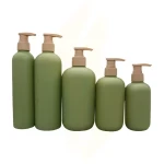 Custom Logo 120ml 500ml 8oz HDPE Plastic Bottles with Pump Cap Empty Container Lotion Shampoo Shower Gel Body Wash Tann