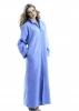 Microfiber bathrobes loungewear sleeping wear front zip