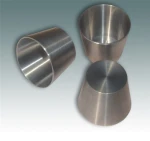 Polished tungsten crucible