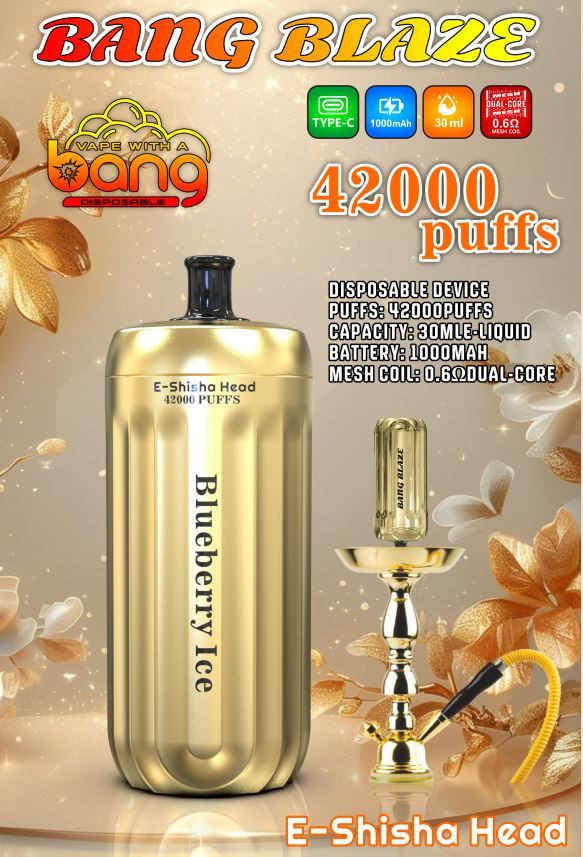 Bang Blaze 42000 E Shisha Head Disposable Vape Australia
