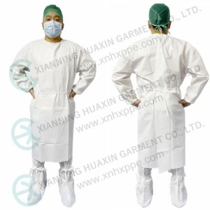 TYPE PB6b EN13795 Microporous Disposable Protective Medical Isolation Gown