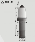 Coal mining cutter bullet teeth