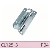 CL125‑3 Industrial Cabinet Hinge, Carbon Steel & SUS304 Stainless Steel White Zinc Plated Hinge