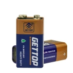 Factory Price GETTOP 6F22 9V Heavy Duty Battery Carbon Zinc Primary Battery Multimeter Universal Meter Battery