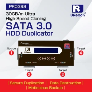 1: 3 Ultra High-Speed Series HDD/SSD Duplicator - PRO398