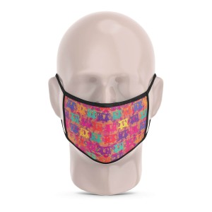 Set of 2 - Pop Taxis Reusable Printed Face Mask