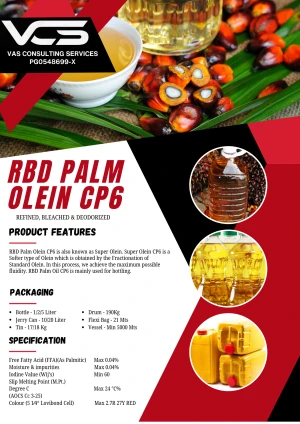 RBD Palm Olein CP6