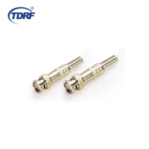 BNC male connector spring type CCTV connector for RG58 RG59 cable