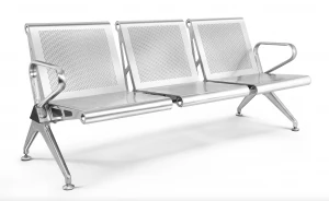 3 Seater Airport, Hospital, Commercial Waiting Chair - Stainless Steel